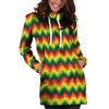 Rasta Jamaica Reggae Hoodie Dress-grizzshop