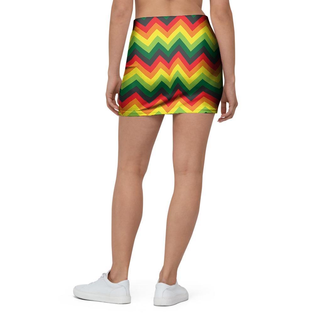 Rasta Jamaica Reggae Mini Skirt-grizzshop