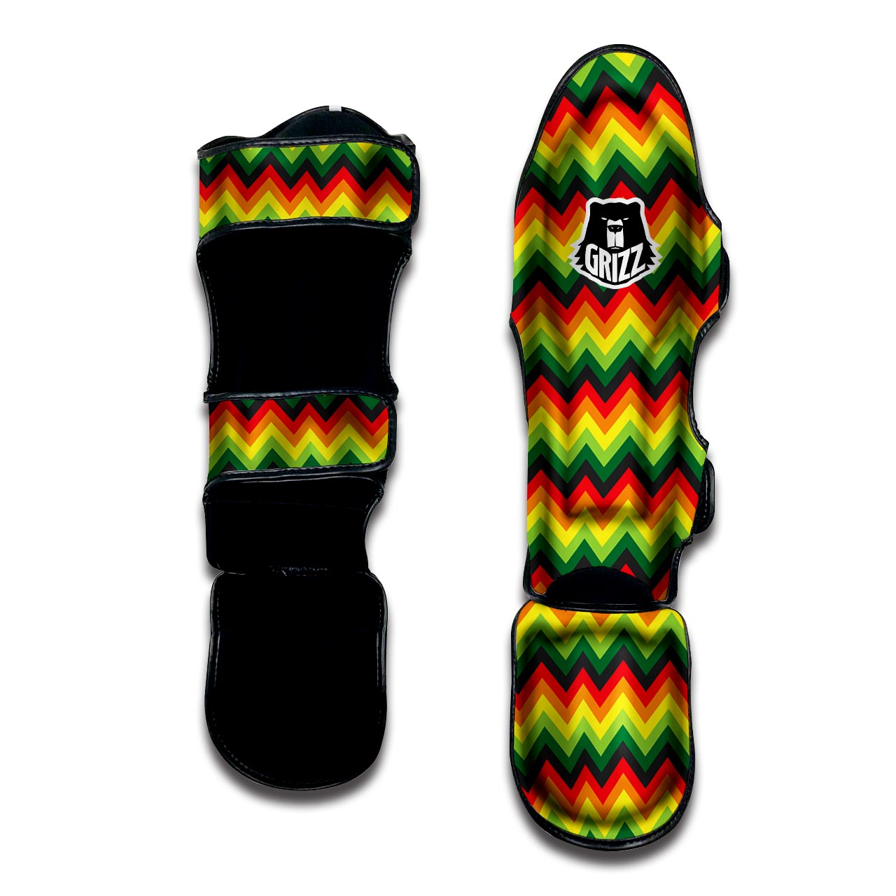 Rasta Jamaica Reggae Muay Thai Shin Guard-grizzshop