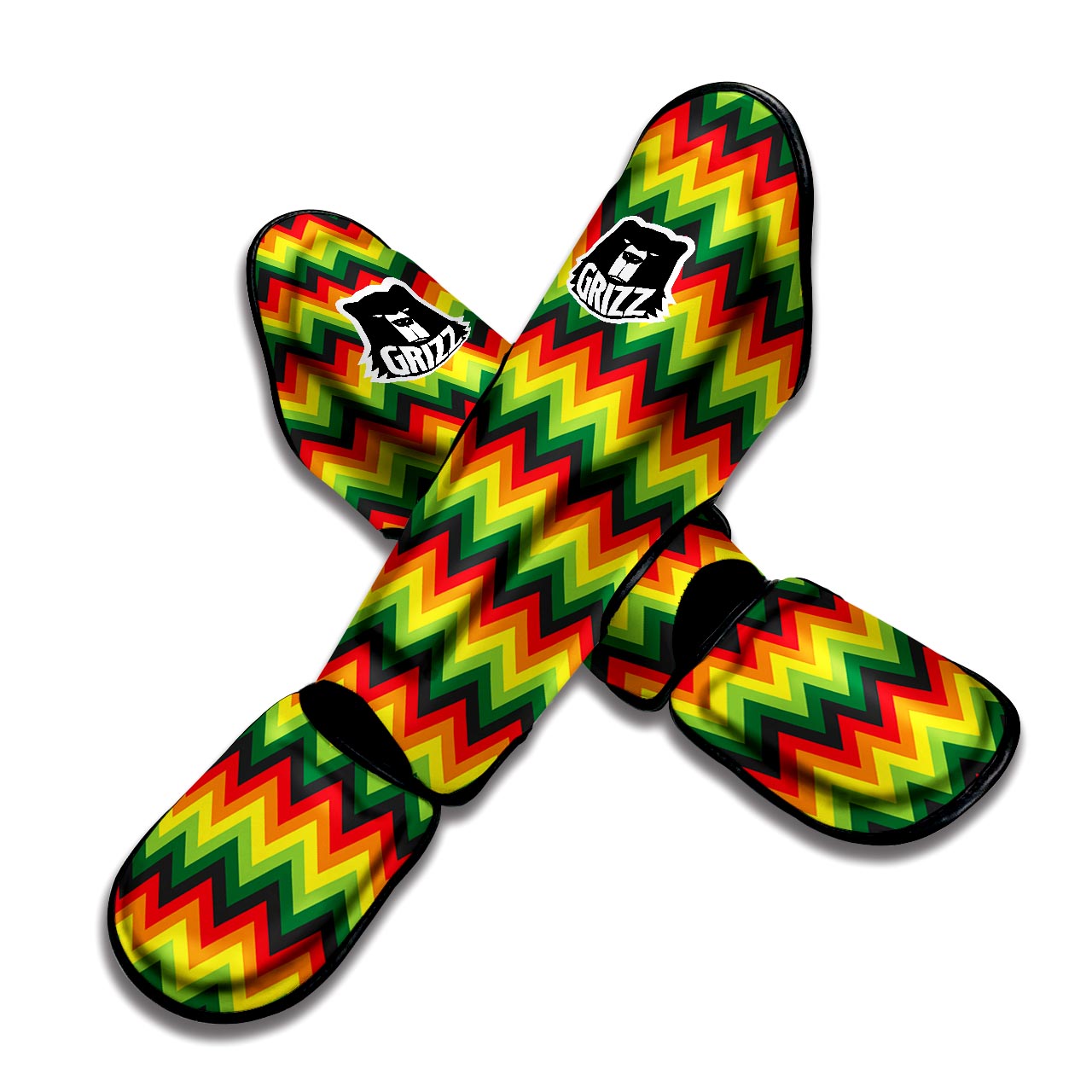 Rasta Jamaica Reggae Muay Thai Shin Guard-grizzshop