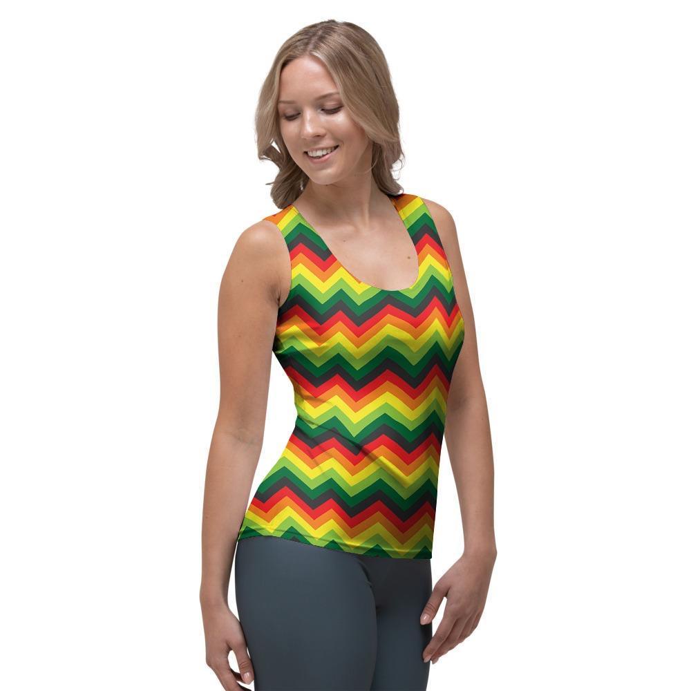 Rasta Jamaica Reggae Women's Tank Top-grizzshop
