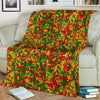 Rasta Reggae Pattern Print Blanket-grizzshop