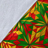 Rasta Reggae Pattern Print Blanket-grizzshop