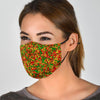 Rasta Reggae Pattern Print Face Mask-grizzshop