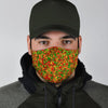 Rasta Reggae Pattern Print Face Mask-grizzshop