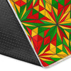 Rasta Reggae Pattern Print Floor Mat-grizzshop