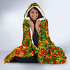 Rasta Reggae Pattern Print Hooded Blanket-grizzshop