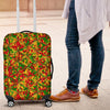 Rasta Reggae Pattern Print Luggage Cover Protector-grizzshop