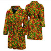 Rasta Reggae Pattern Print Men Long Robe-grizzshop