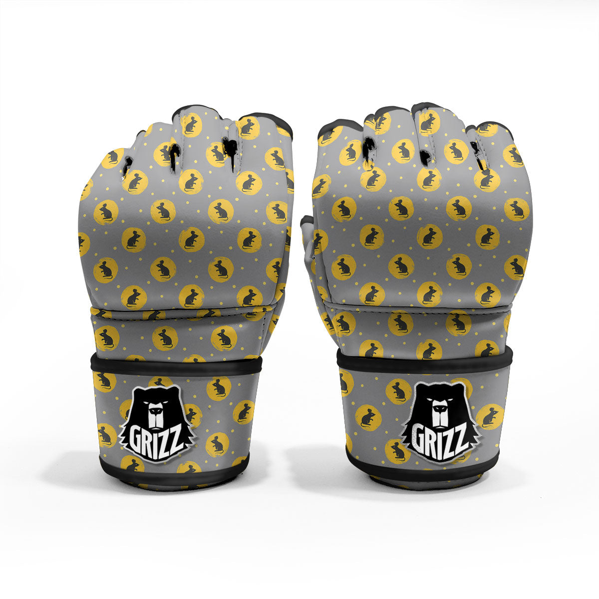Rat Print Pattern MMA Gloves-grizzshop