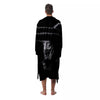 Ratsnake Rhinoceros Monochrome Print Men's Robe-grizzshop