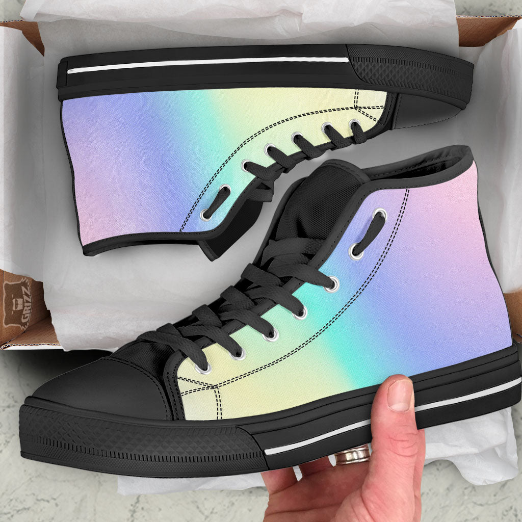 Rave Pastel Print Pattern High Top Shoes-grizzshop