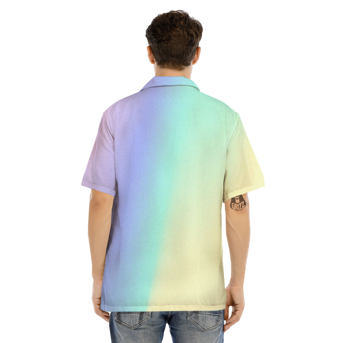 Rave Pastel Print Pattern Men's Hawaiian Shirt-grizzshop