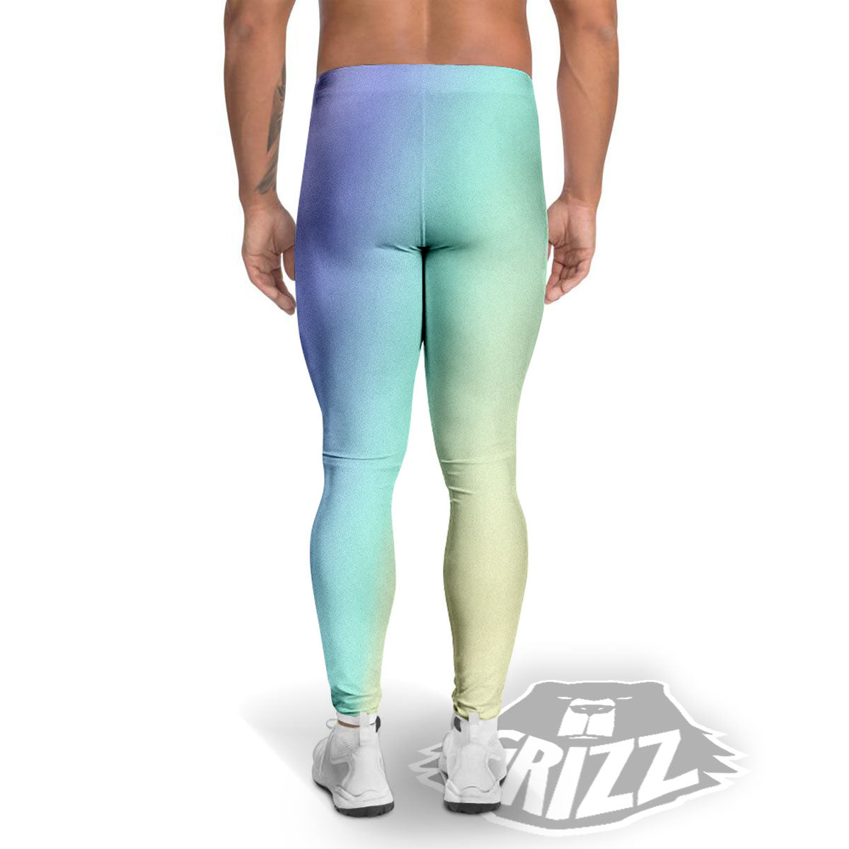 Rave Pastel Print Pattern Men's Leggings-grizzshop