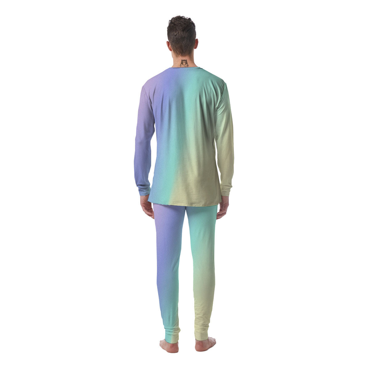 Rave Pastel Print Pattern Men's Pajamas-grizzshop
