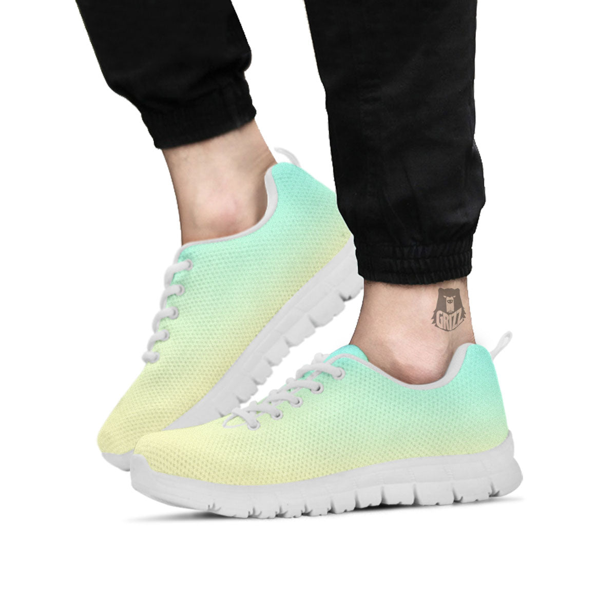 Rave Pastel Print Pattern White Sneaker-grizzshop