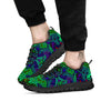 Rave Psychedelic Print Pattern Black Sneaker-grizzshop