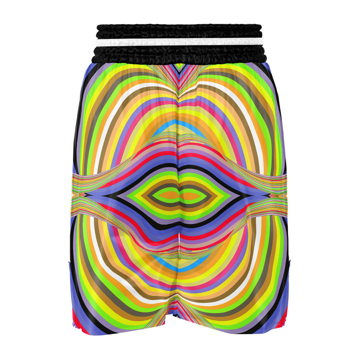 Rave Rainbow Print Pattern Boxing Shorts-grizzshop