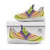 Rave Rainbow Print Pattern White Athletic Shoes-grizzshop