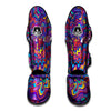 Rave Trippy Print Muay Thai Shin Guards-grizzshop