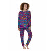 Rave Trippy Print Women's Pajamas-grizzshop