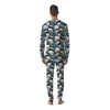 Raven Skull Print Pattern Men's Pajamas-grizzshop