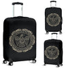 Raven Viking Odin Sword Print Luggage Cover Protector-grizzshop