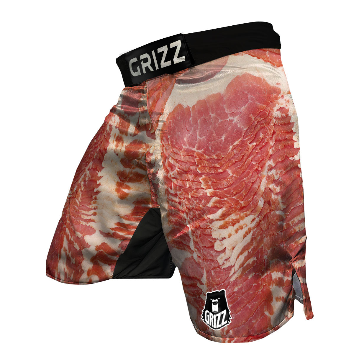 Raw Bacon Print MMA Shorts-grizzshop