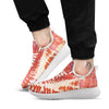 Raw Bacon Print White Athletic Shoes-grizzshop