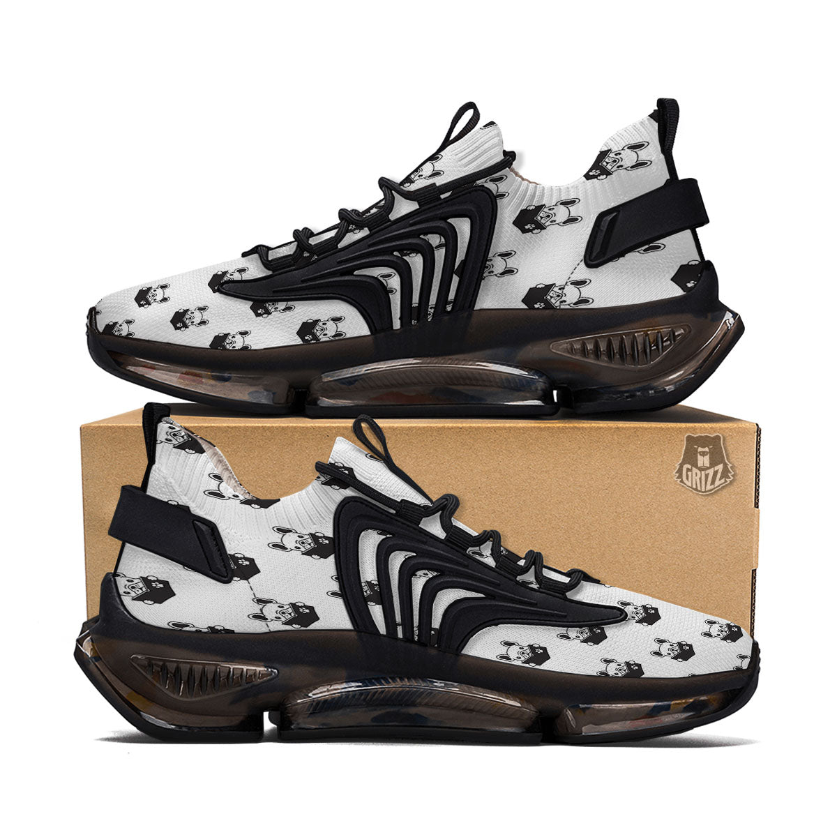 Reading Book French Bulldog Print Black Gym Shoes-grizzshop