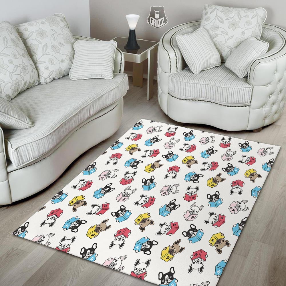 Reading Book Polar Bear Print Pattern Floor Mat-grizzshop