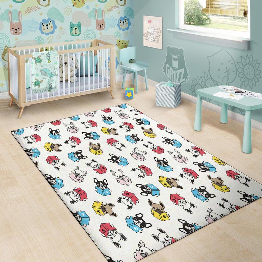 Reading Book Polar Bear Print Pattern Floor Mat-grizzshop