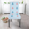 Red Anchor Nautical Pattern Print Chair Cover-grizzshop