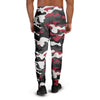 Red And Black Camouflage Print Men's Joggers-grizzshop