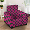 Red And Black Polka Dot Armchair Cover-grizzshop