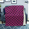 Red And Black Polka Dot Blanket-grizzshop