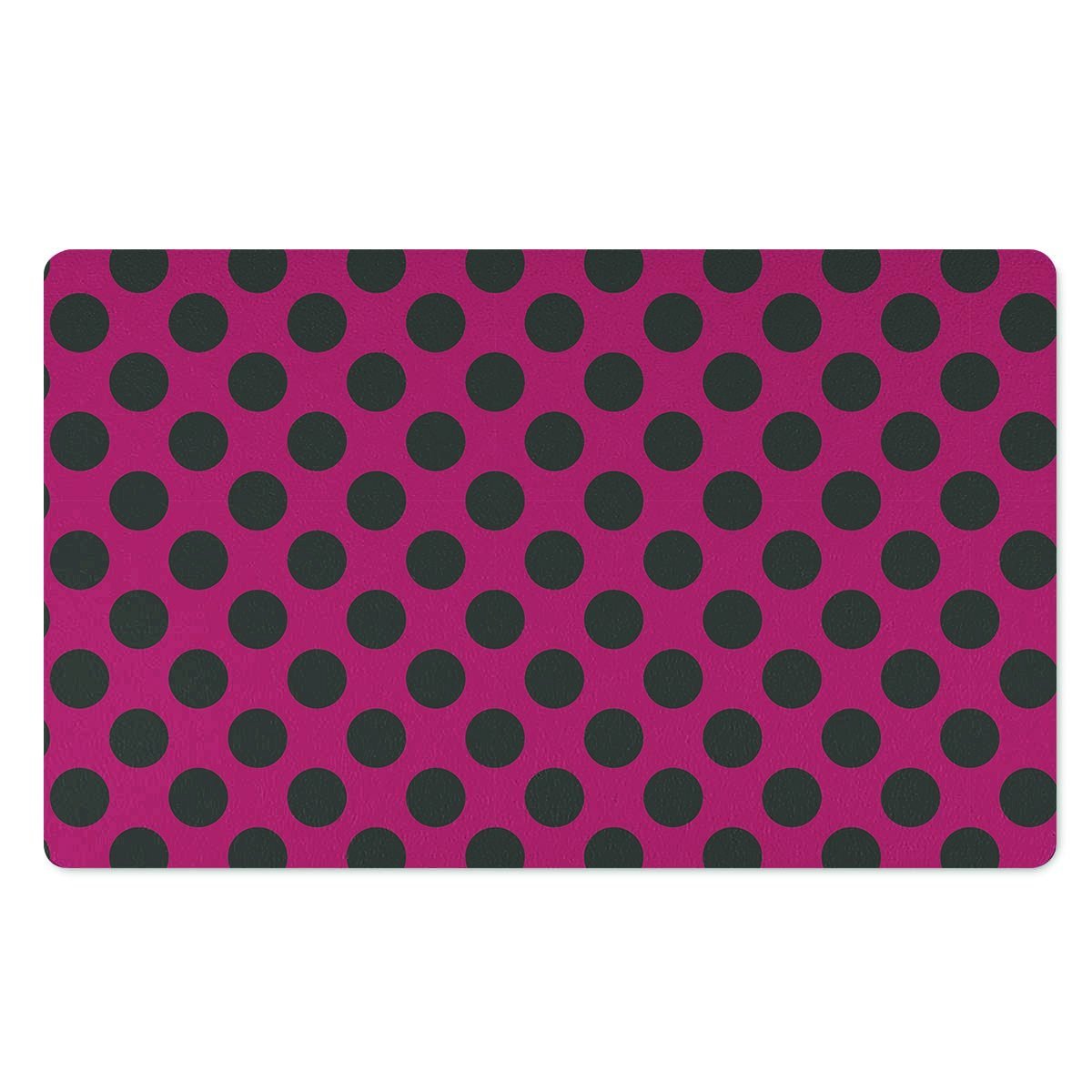Red And Black Polka Dot Door Mat-grizzshop