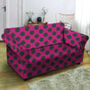 Red And Black Polka Dot Loveseat Cover-grizzshop