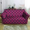 Red And Black Polka Dot Loveseat Cover-grizzshop