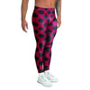 Red And Black Polka Dot Men's Leggings-grizzshop