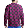 Red And Black Polka Dot Men's Sweatshirt-grizzshop