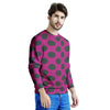 Red And Black Polka Dot Men's Sweatshirt-grizzshop