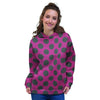 Red And Black Polka Dot Women's Hoodie-grizzshop