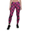 Red And Black Polka Dot Women's Leggings-grizzshop