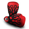 Red And Black Snakes Sign Print Boxing Gloves-grizzshop