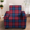 Red And Blue Plaid Tartan Armchair Cover-grizzshop