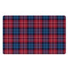 Red And Blue Plaid Tartan Door Mat-grizzshop