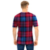 Red And Blue Plaid Tartan Men T Shirt-grizzshop