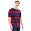 Red And Blue Plaid Tartan Men T Shirt-grizzshop