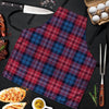 Red And Blue Plaid Tartan Men's Apron-grizzshop